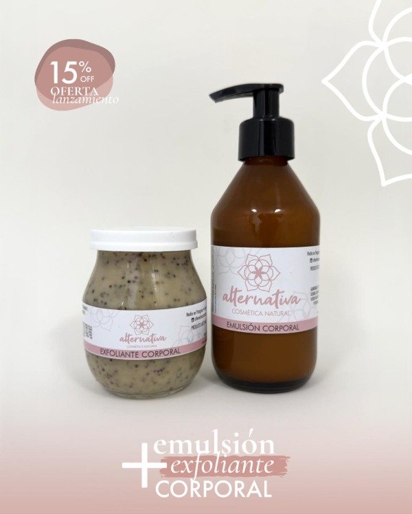 Producto - Emulsion corporal + exfoliante corporal