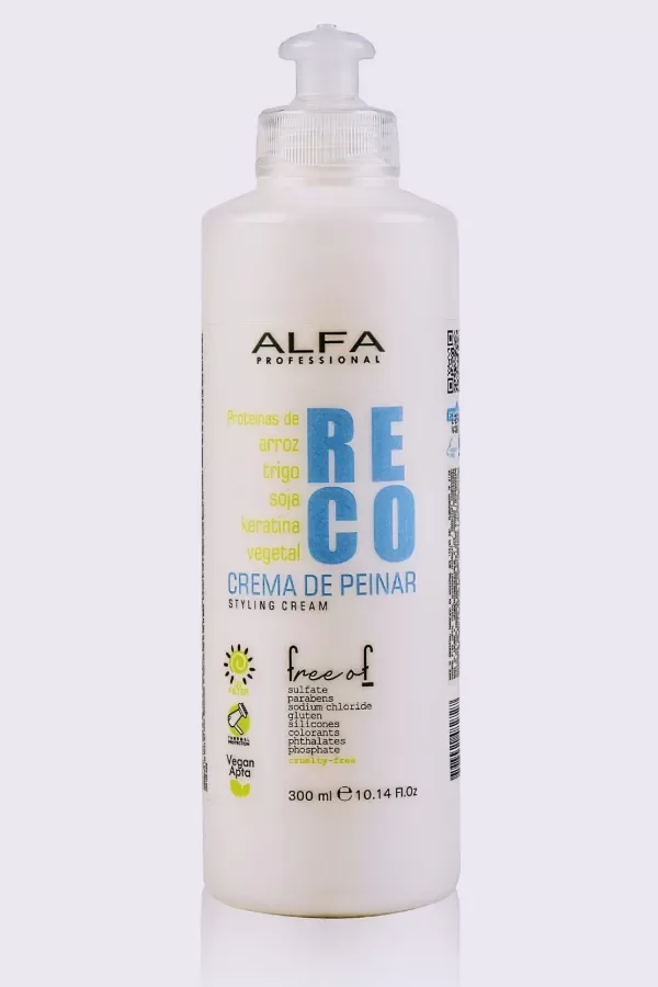 Producto - ALFA CREMA DE PEINAR RECONSTRUCTIVA X 300ML Apta CGM - 0
