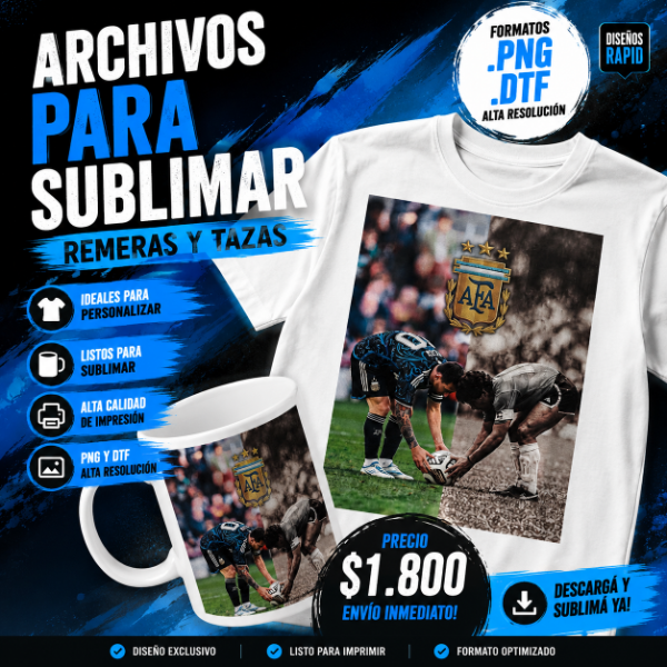 Producto - DISEÑO EXCLUSIVO MESSI MARADONA