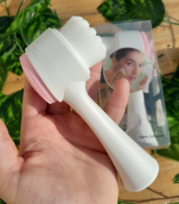 Producto - Cepillo de limpieza facial doble cara de silicona