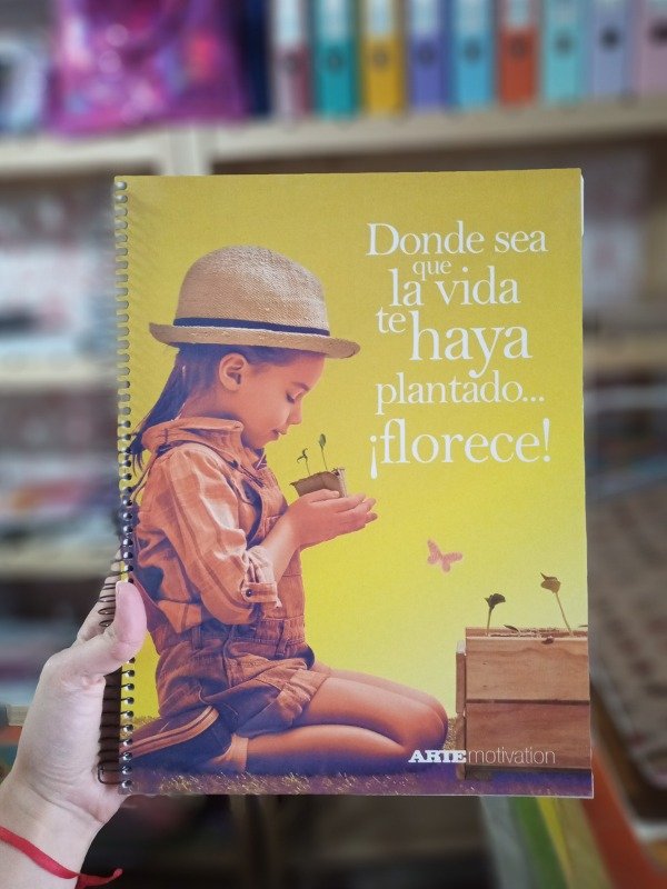 Producto - Cuaderno Arte X100 hojas .Motivation S/rig c/espiral