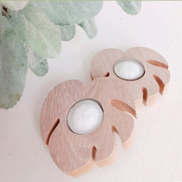 Producto - Porta vela Monstera