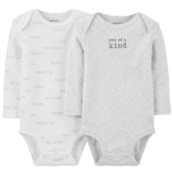 Producto - Pack x2 Bodies Manga Larga Bebe Kind Cute