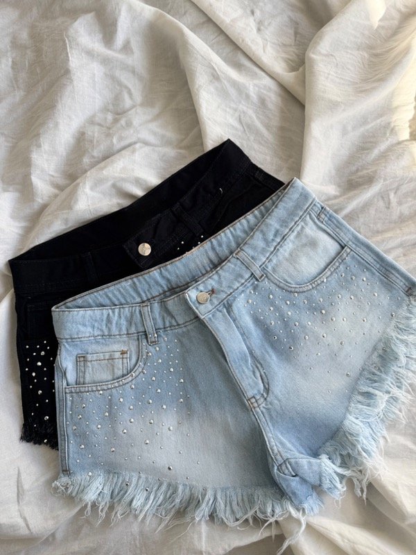 Producto - Et8. Short tiro bajo strass