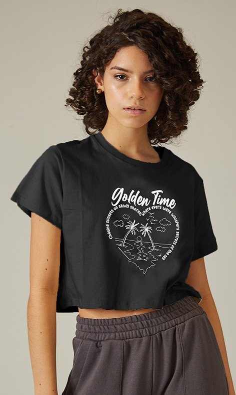 Producto - REMERA CROP GOLDEN