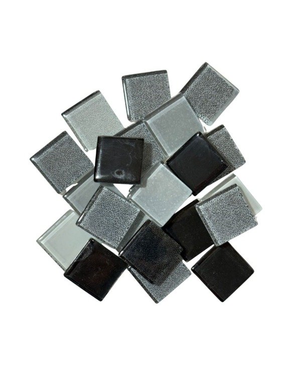 Producto - Teselas de vidrio 3 mm - 2x2 - Mix Humo