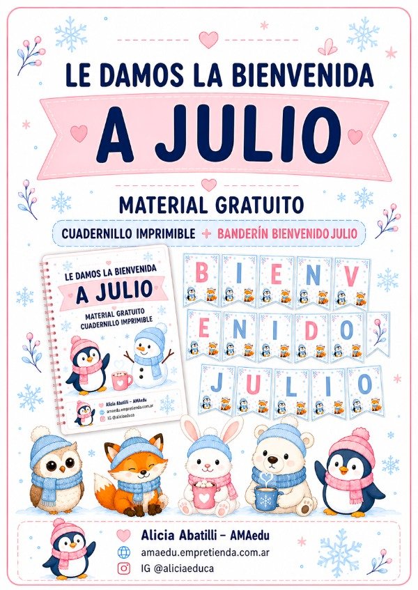Producto - BIENVENIDO JULIO (Material Gratuito)