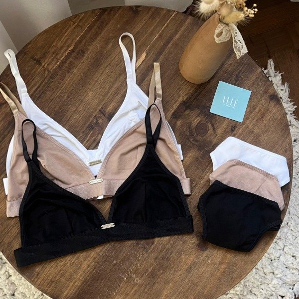 Producto - Combo 3 conjuntos triangulo algodón PREVENTA