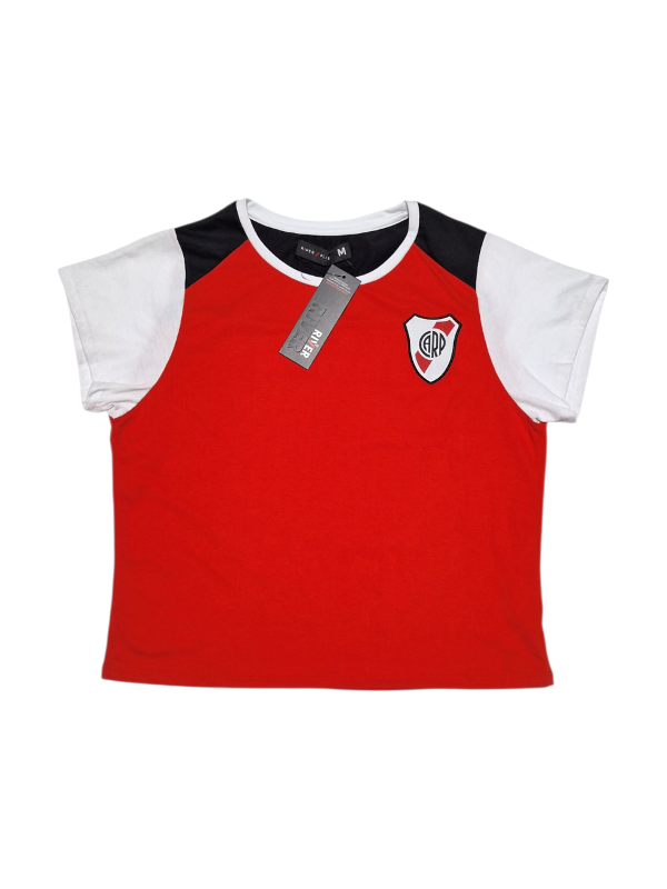 Producto - REMERA COMBINADA DAMA ROJA LIC OFICIAL