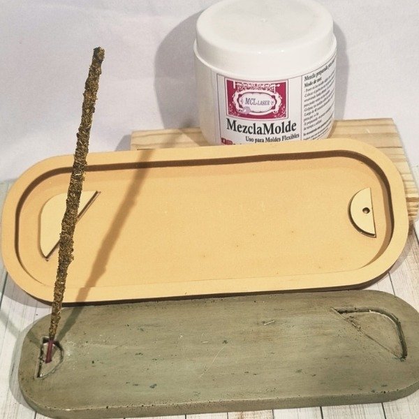 Producto - MOL 1162 Molde Porta Sahumerio Liso