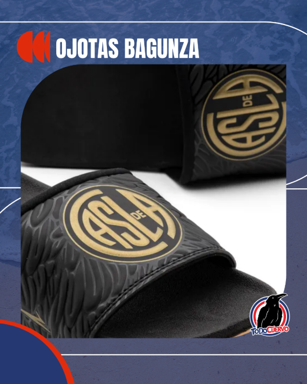 Producto - BAGUNZA OJOTA NEGRA Y DORADO SAN LORENZO
