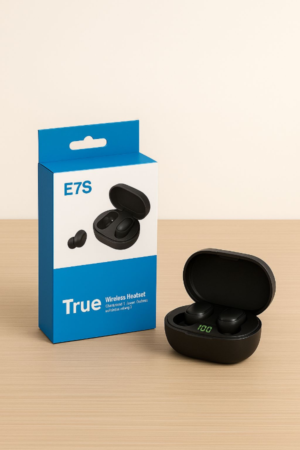 Producto - AURICULAR IN EAR BLUETOOTH E6S NEGRO