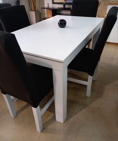Producto - Mesa Rectangular Extensible MDF Blanca o Negra - OFERTA - 7