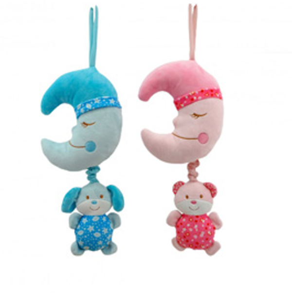 Producto - Cunero musical  Luna c/osito y perro