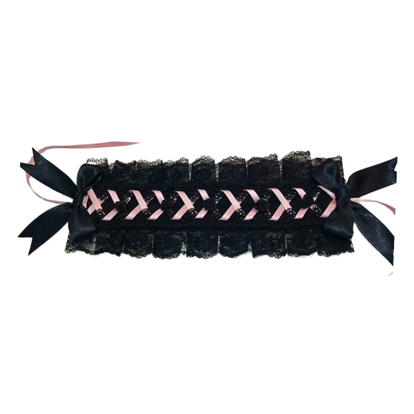 Producto - Headdress Ada (en negro y rosa)
