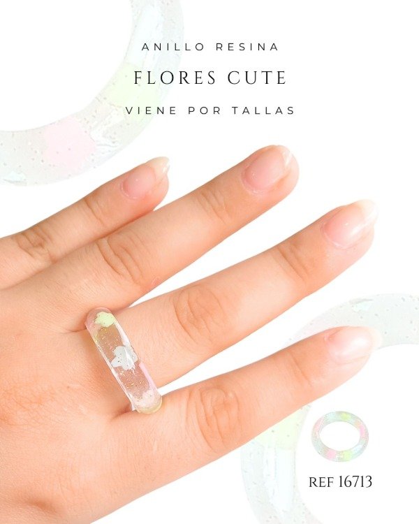 Producto - ANILLO FLORES CUTE REF 16713