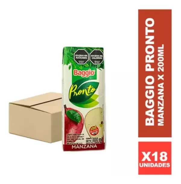 Producto - pronto manzana 200ml [BAGGIO]