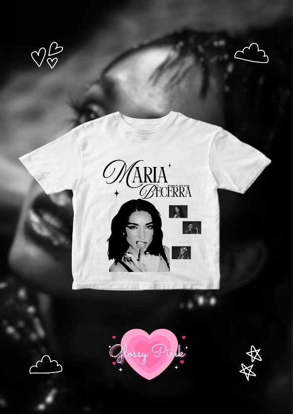 Producto - Baby Tee Maria Becerra River 2025 - DTF