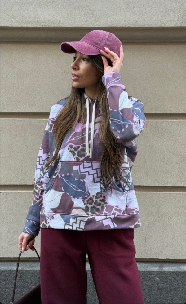 Producto - Buzo frisa con capucha estampado 1