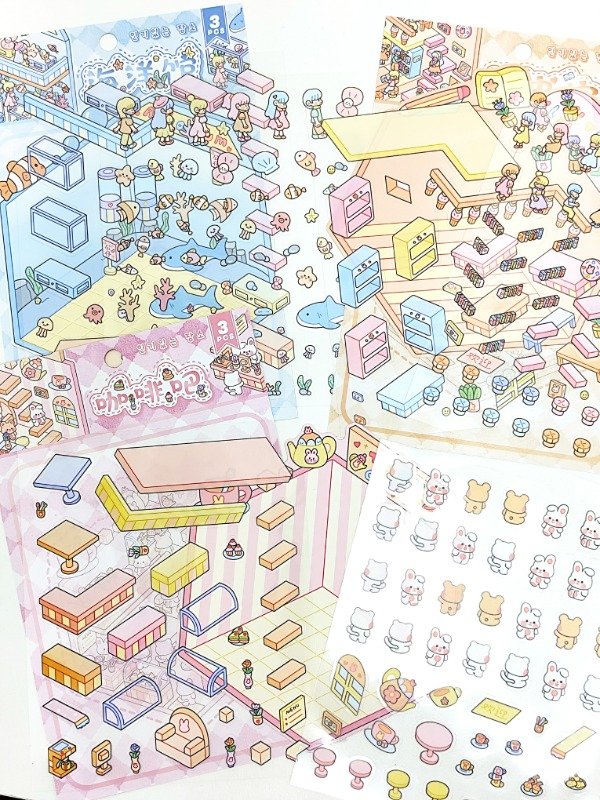 Producto - Set de Escenarios Kawaii