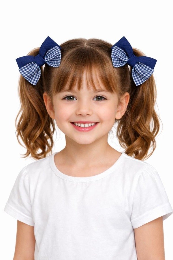 Producto - Moño Colita Escolar Cuadrille Gross Par Alta Gama