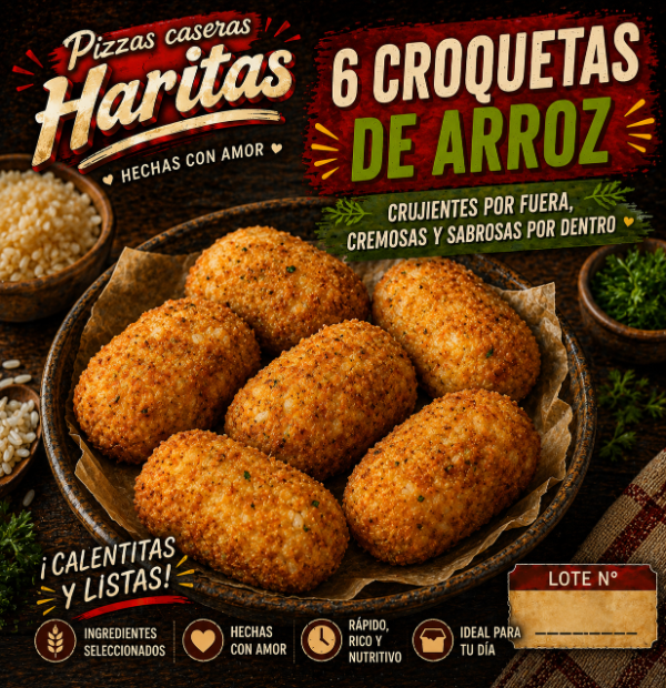 Producto - Croquetas de Arroz - 6 Unidades