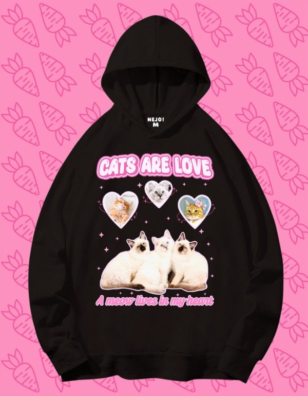 Producto - Cats are love! Hoodie