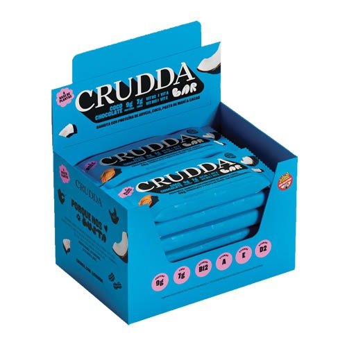 Producto - CAJA BARRITAS CRUDDA COCO Y CHOCOLATE