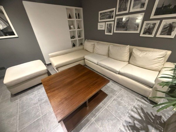 Producto - SILLON EN L TAPIZADO ECOCUERO 300x190 C/ APOYAPIES 85x85x45 #11311