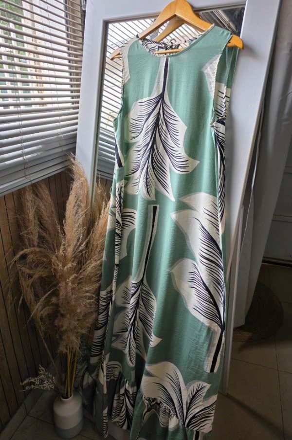 Producto - V48 vestido verde musgo sedificado