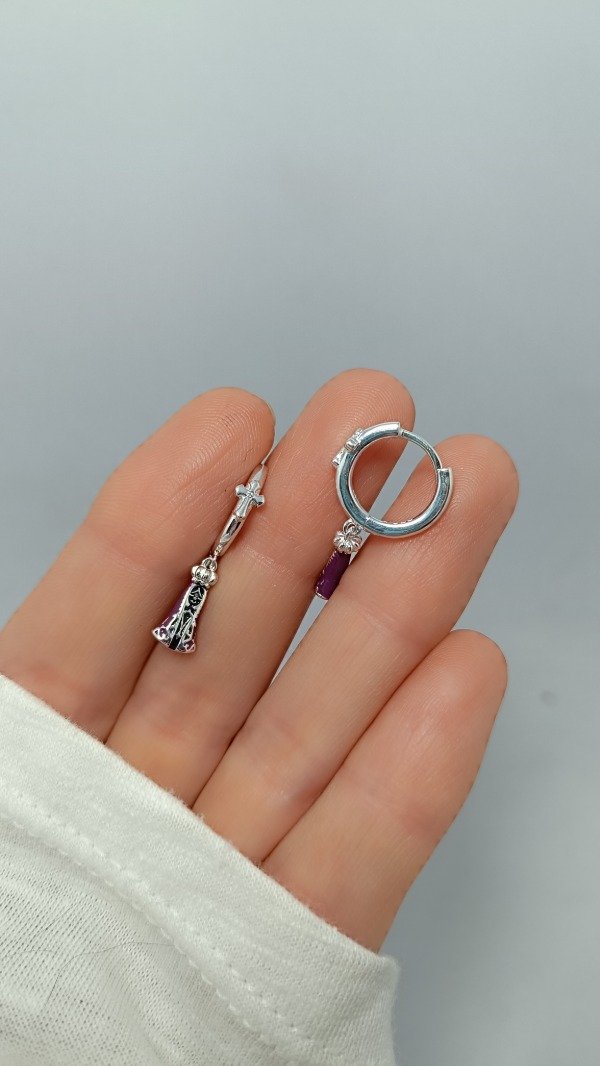 Producto - Aritos Virgencita con corona