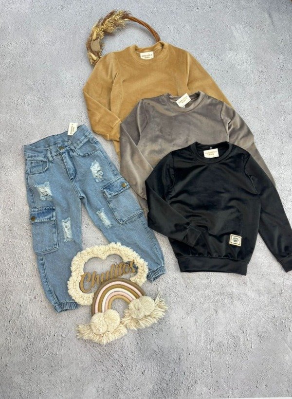 Producto - Jean cargo celeste rotura