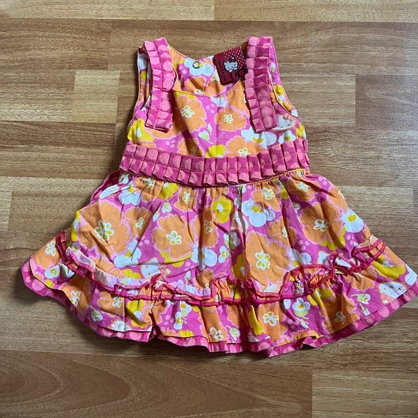 Producto - Vestido Sanrio Fucsia/Naranja 12M - 0