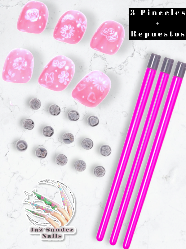 Producto - KIT 3 PINCELES MAS SELLITOS DE RESPUESTO