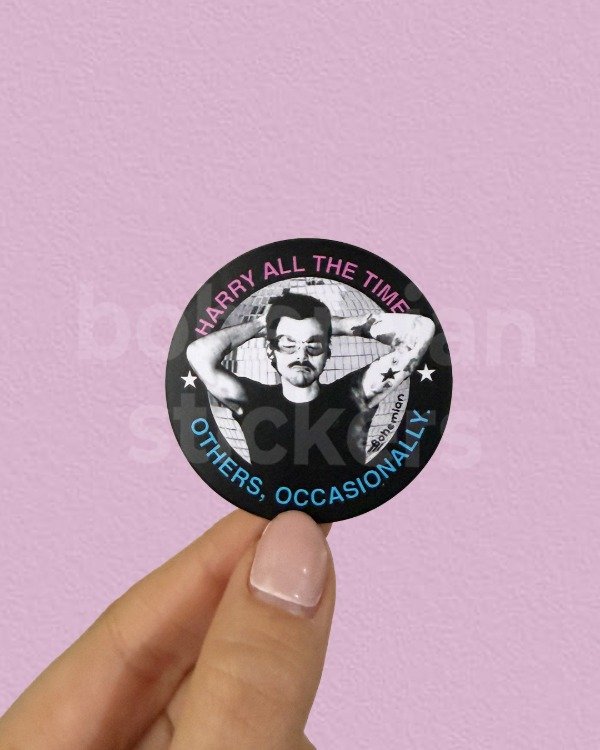 Producto - HARRY ALL THE TIME, OTHERS OCCASIONALLY - Sticker Individual de Harry Styles