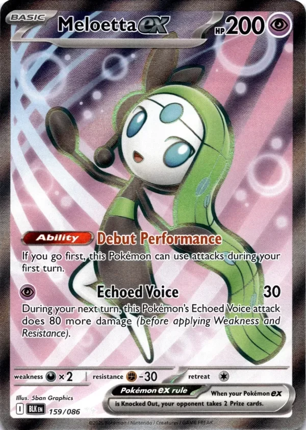 Producto - Meloetta ex - 159/086 - Black Bolt - Holo