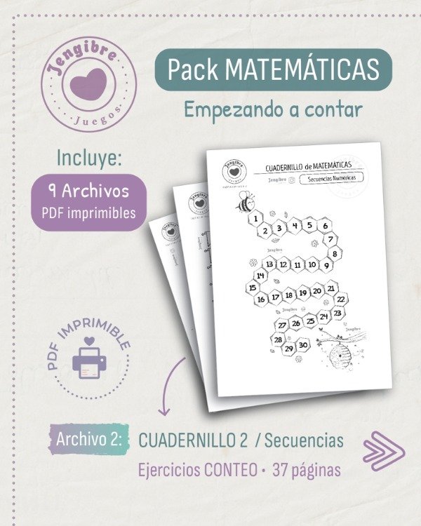 Producto - Pack Matemáticas - Mis primeros números - 1