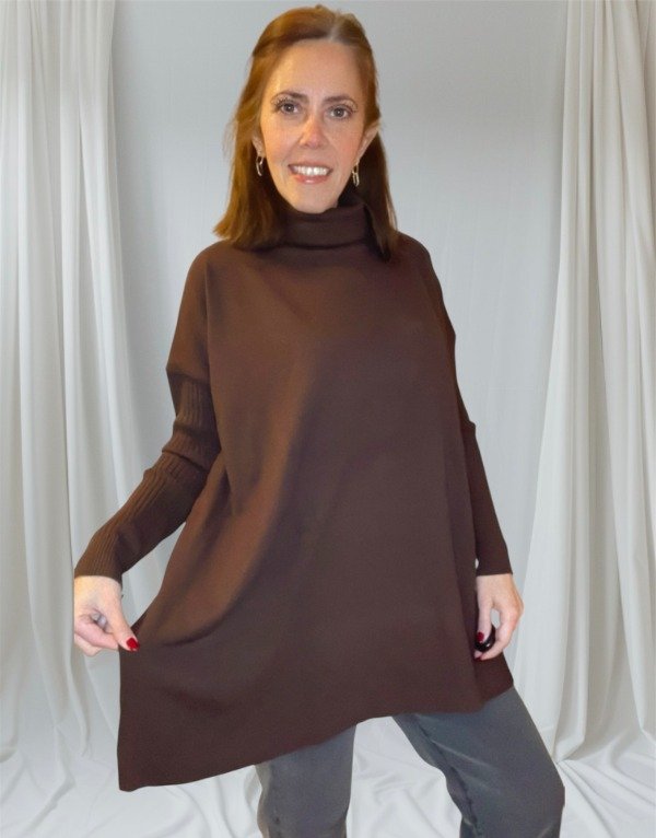 Producto - Polerones Amplios Bremer Suaves Abarcan XL-XXL Chocolate  -TRANSF 34.000