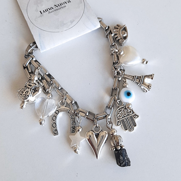 Producto - Pulsera Multidijes con Turmalina Negra