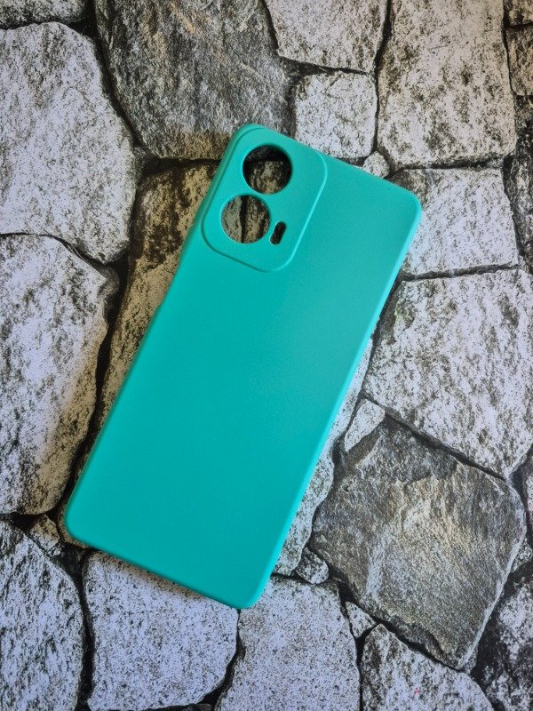 Producto - Funda silicone case Moto G04/E14/G24 verde agua