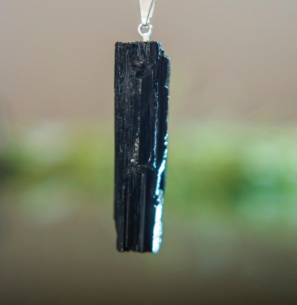 Producto - TURMALINA NEGRA GRANDE ACERO QUIRURGICO