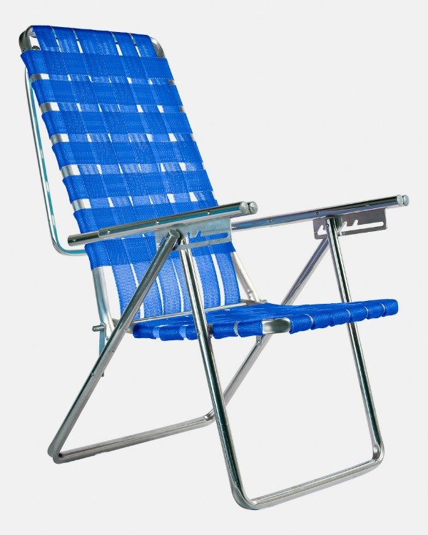 Producto - Reposera Ancha XXL Reforzada 5 Posiciones Hasta 160 kg Aluminio