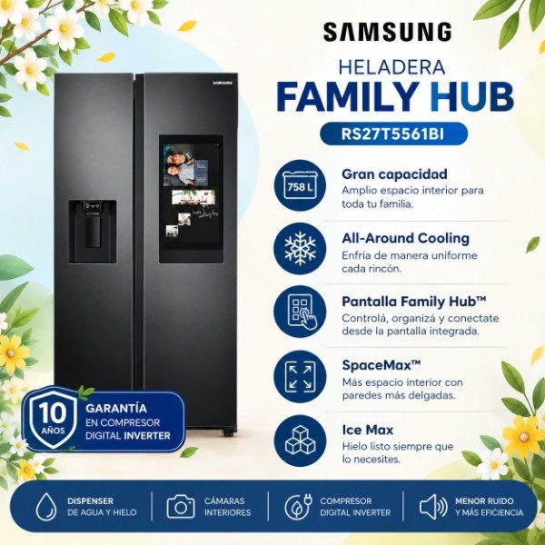 Producto - HELADERA SAMSUNG FAMILY HUB - 758LTS