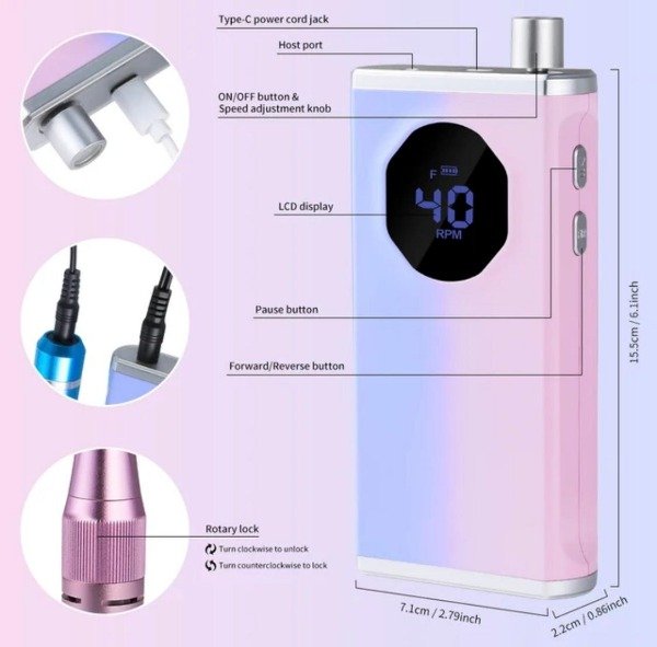 Producto - Torno Inalambrico Eloise Degrade