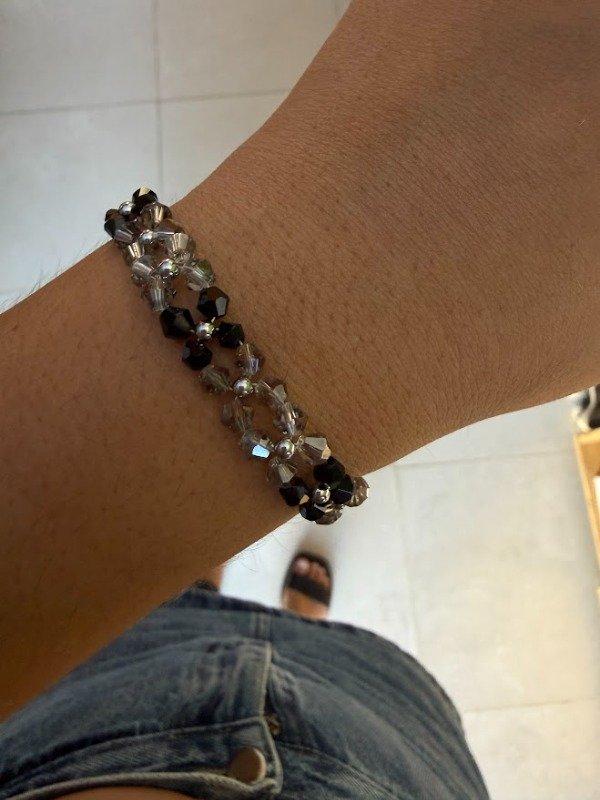 Producto - Pulse flores - negro y gris - 19/22 cm