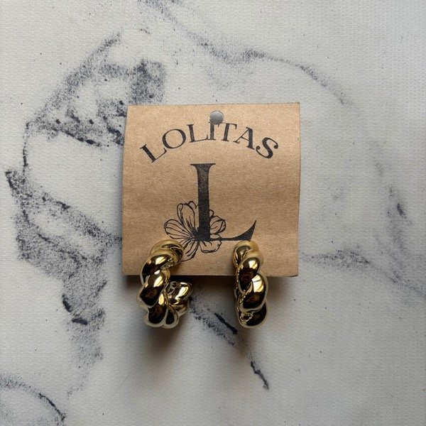 Producto - Aros torzados dorado