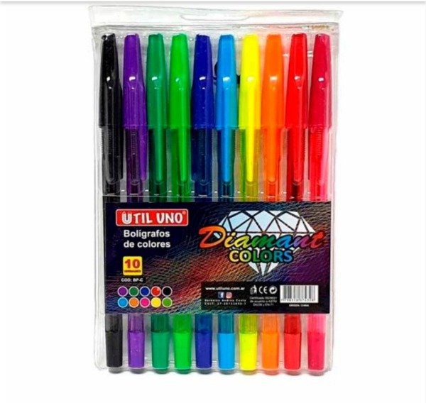 Producto - Lapiceras de color Util Uno Diamant Colors x 10 surtidos