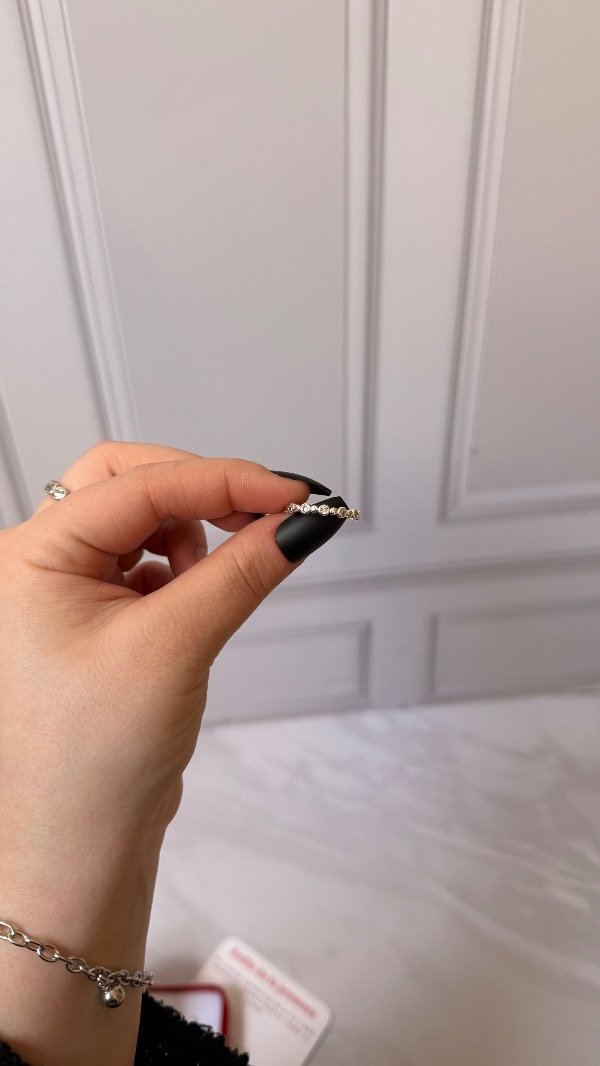 Producto - Caja de anillo de la promesa - Alianza + anillo con cubics círculos - 1