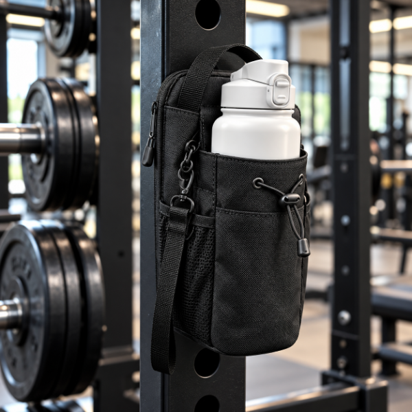 Producto - Bolso de Gym Magnético con Portabotella Se Pega a la Máquina - 0