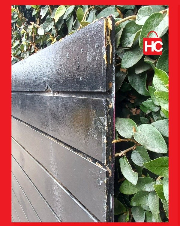 Producto - Panel ranurado exhibidor comercial de gran formato en color negro - 3